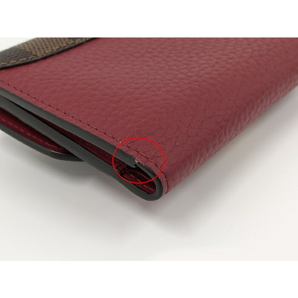 Louis Vuitton Damier Leather Portefeuille Croisette Compact Trifold Wallet - Picture 4 of 8